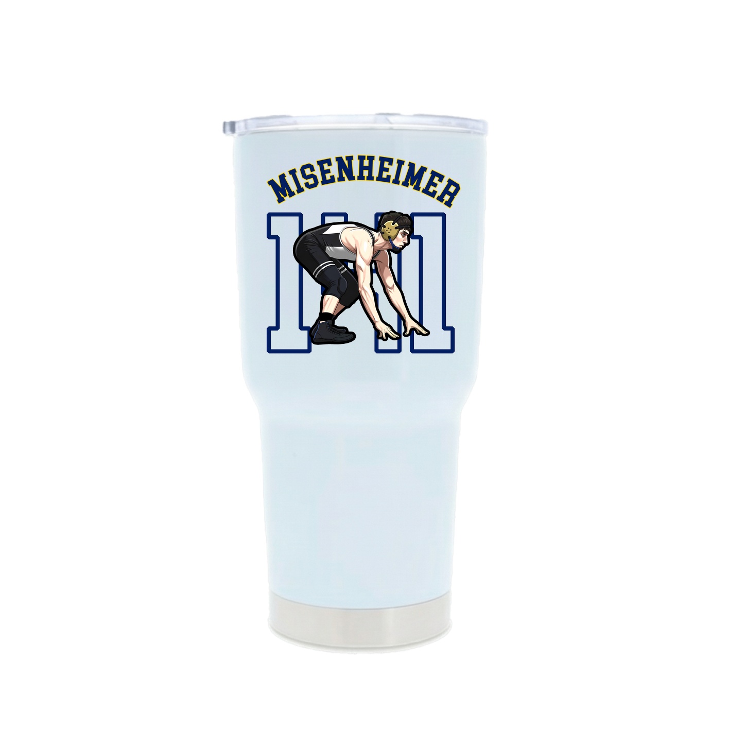 30oz Stainless Steel Tumbler — Shirsey Arch in White