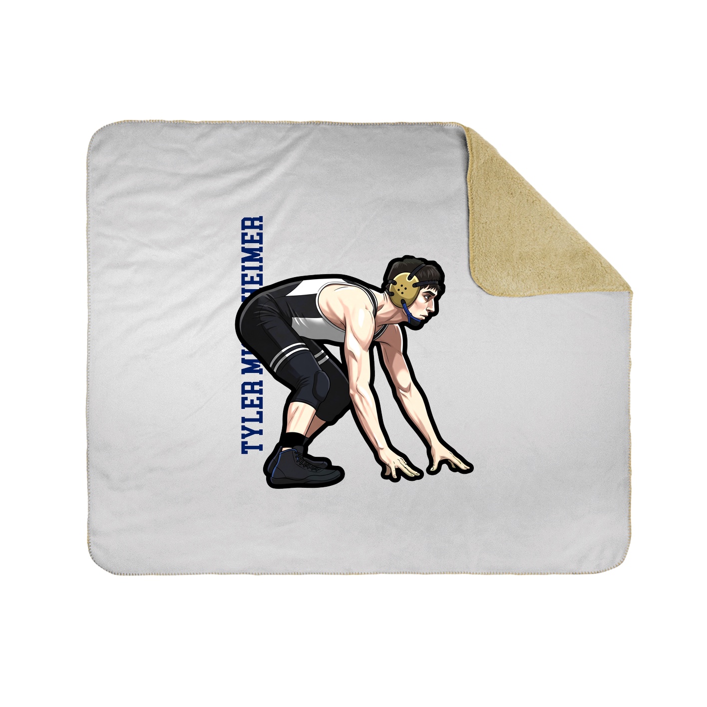 50x60 Sherpa Lined Throw Blanket