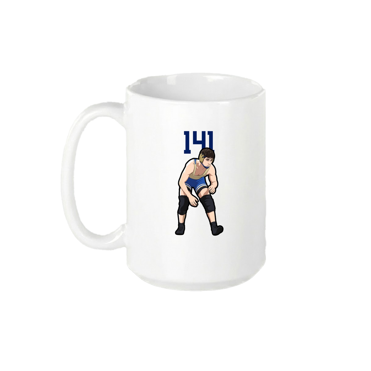 15oz Coffee Mug — Number Top in White