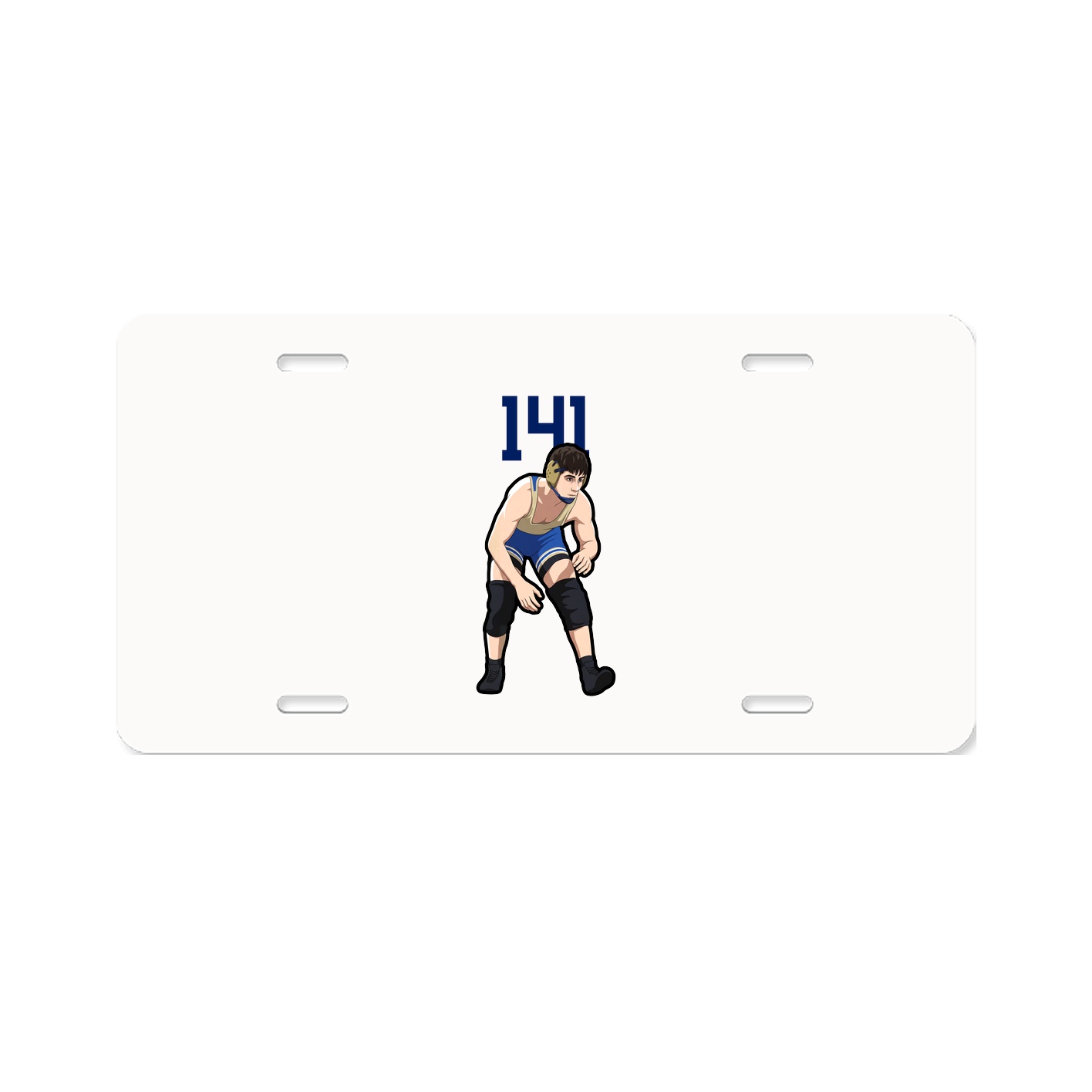 License Plate — Number Top in Classic