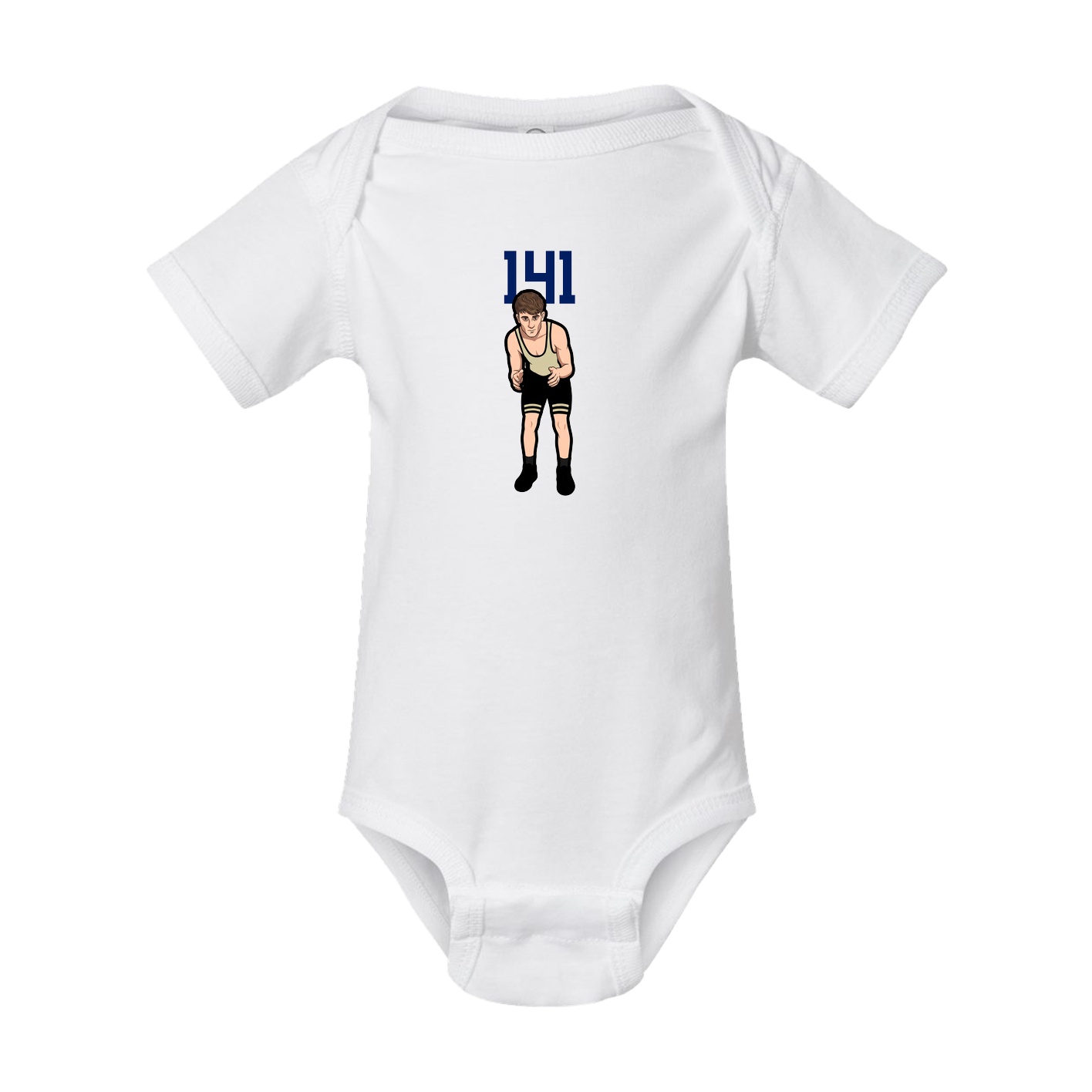 Baby Onesie — Number Top in White