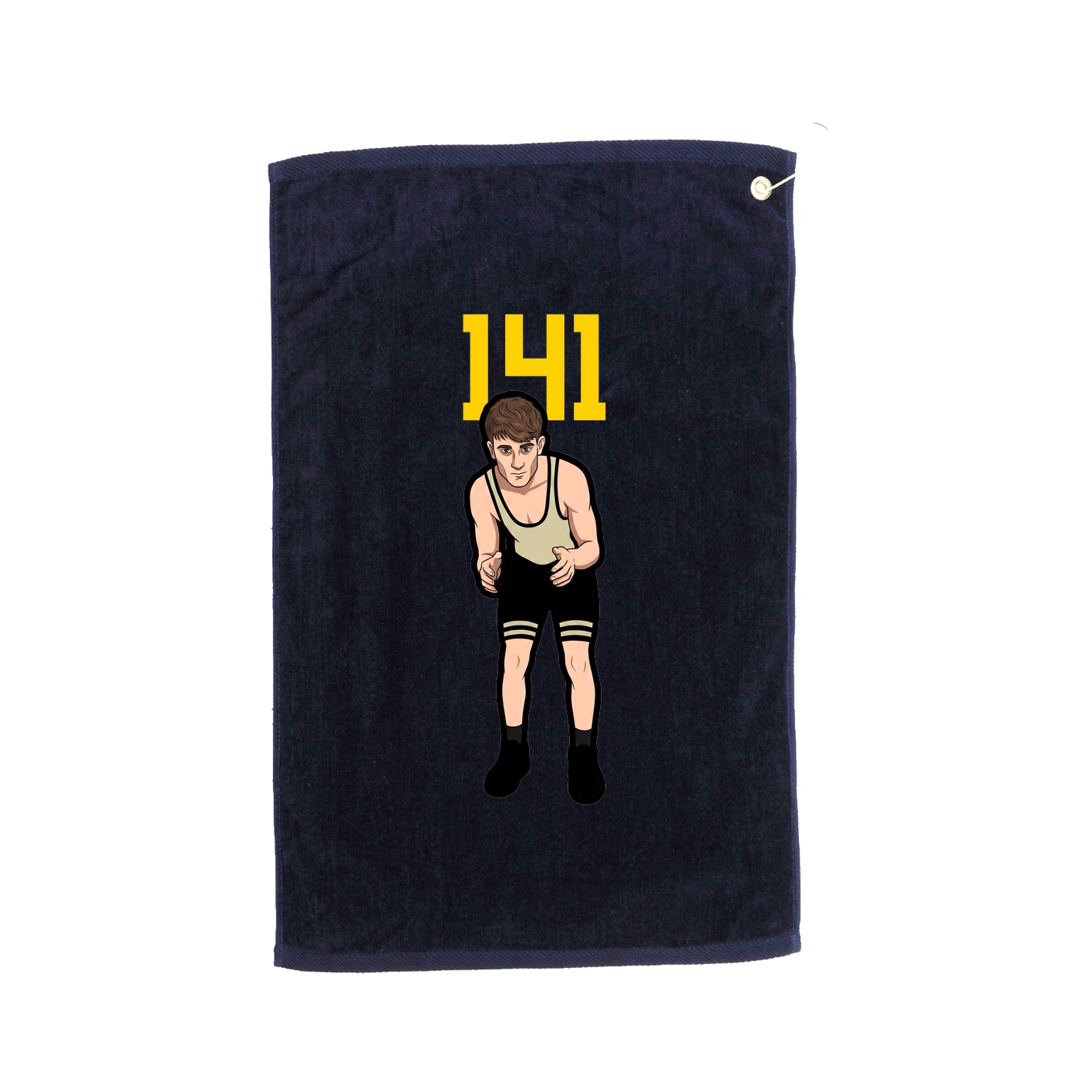 Golf Towel — Number Top in Navy