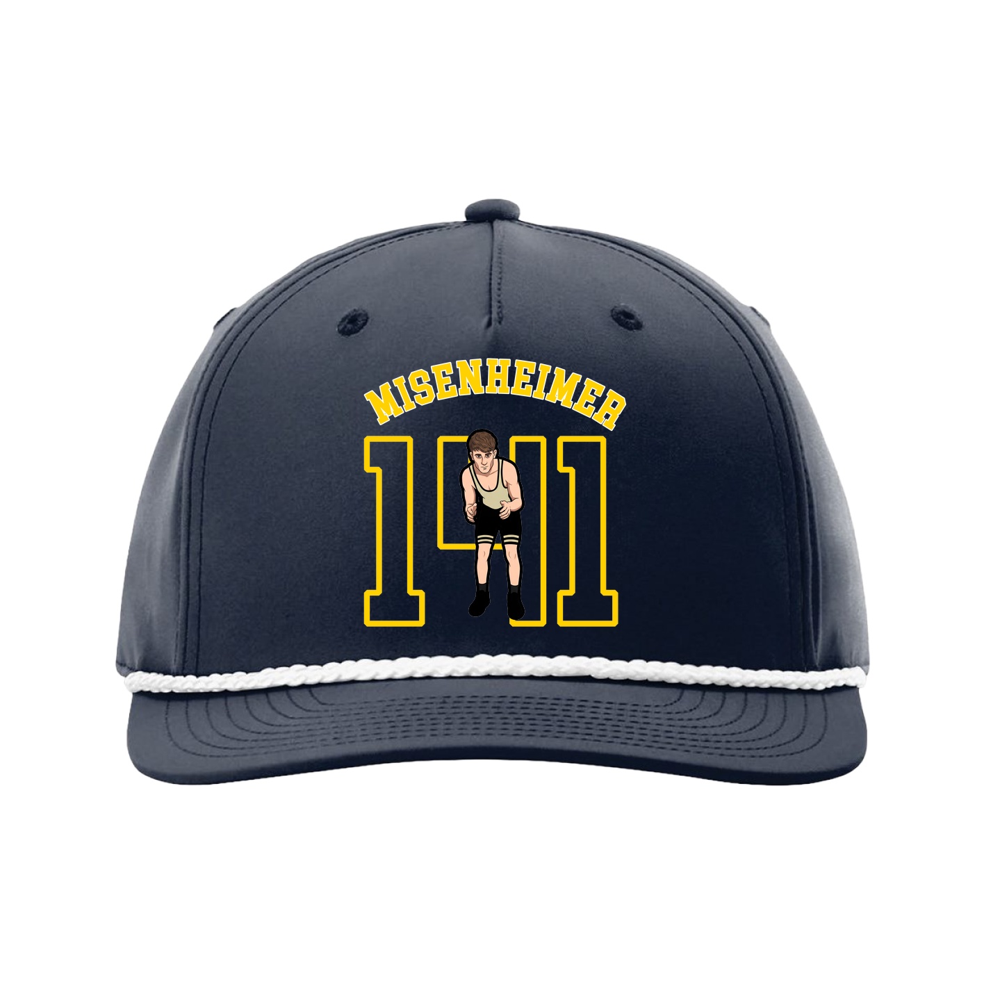 Five-Panel Classic Rope Cap — Shirsey Arch in Navy