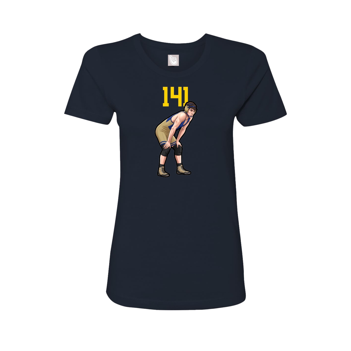 Womens Tee — Number Top in Navy