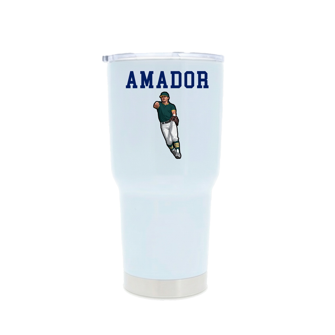 30oz Stainless Steel Tumbler — Shirsey in White