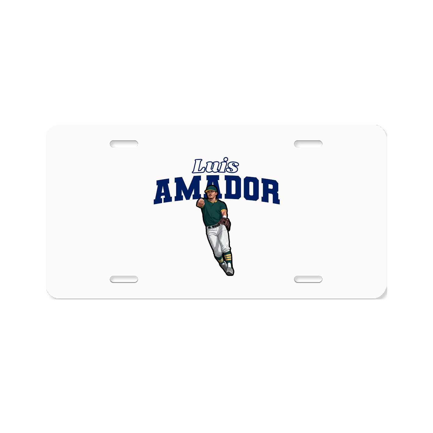 License Plate — Name Arch in Classic