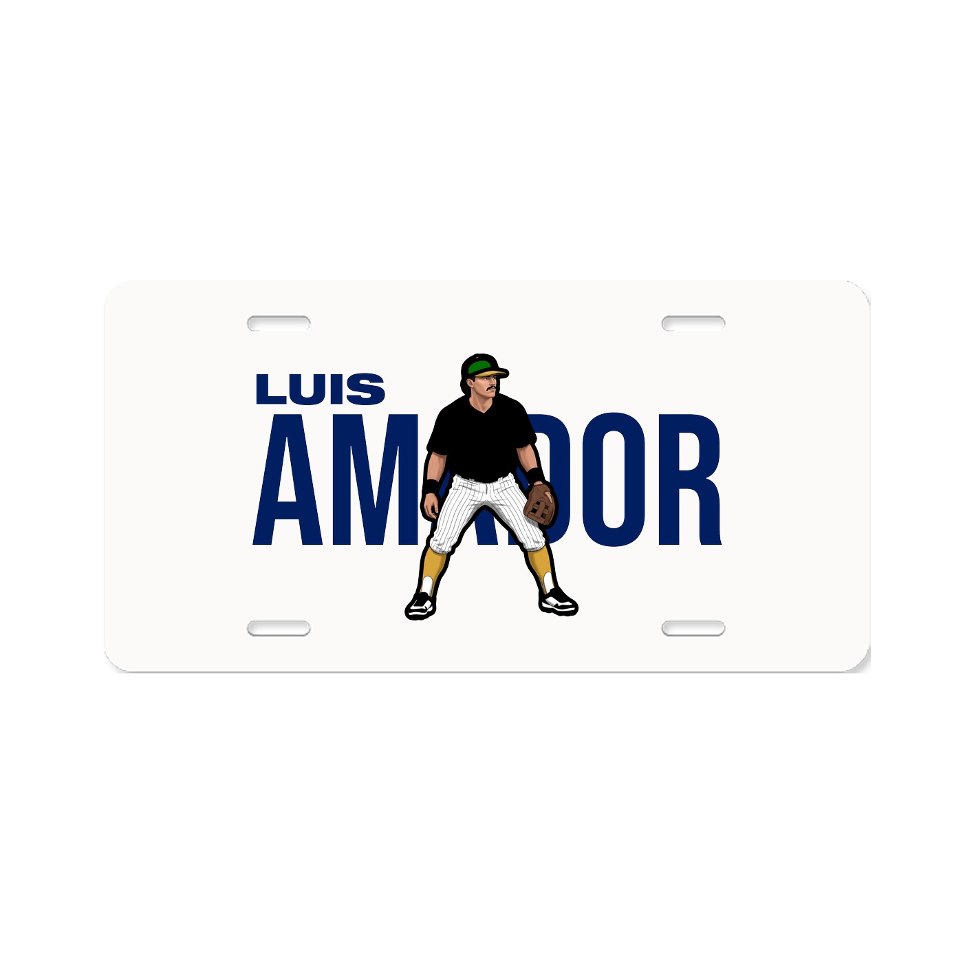 License Plate — Player Name in Classic