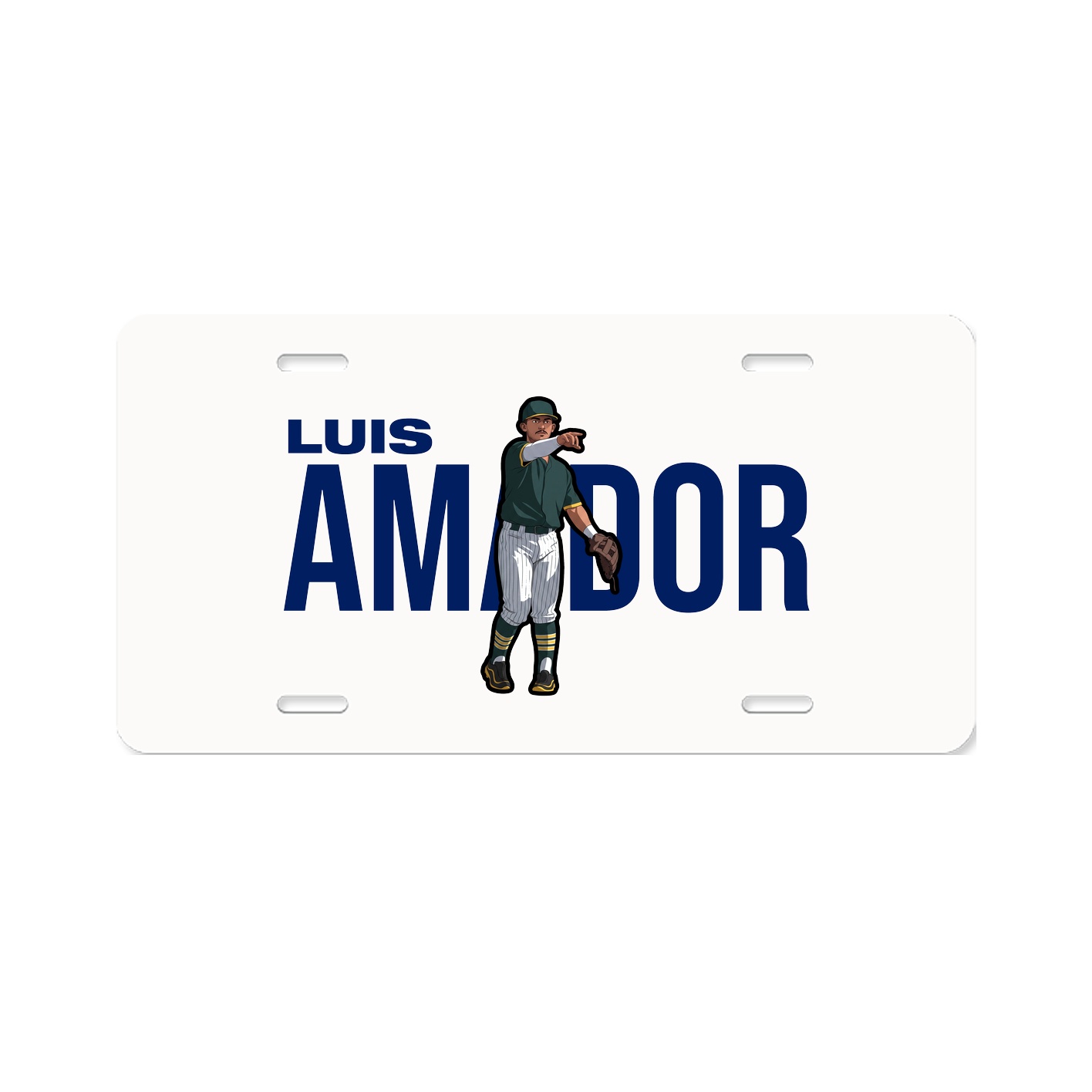 License Plate — Player Name in Classic