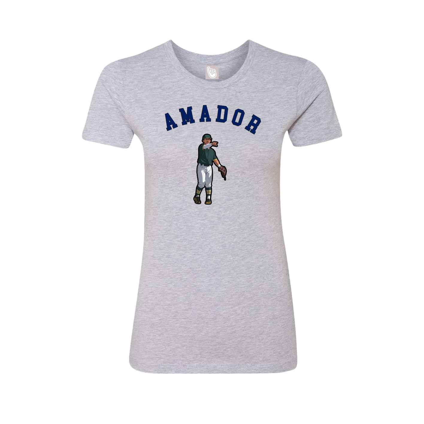 Fitted Women's Tee — Shirsey Arch in Grey