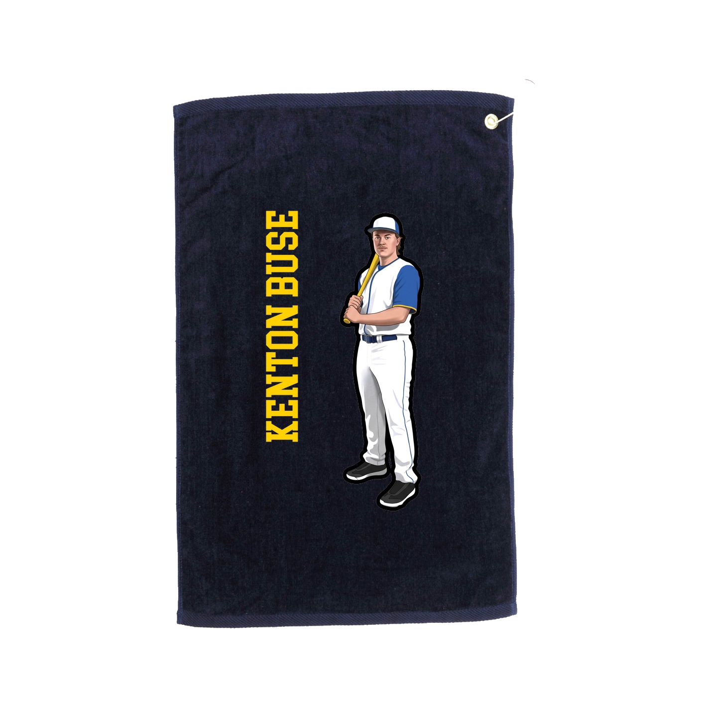 Golf Towel — Name Vertical in Navy