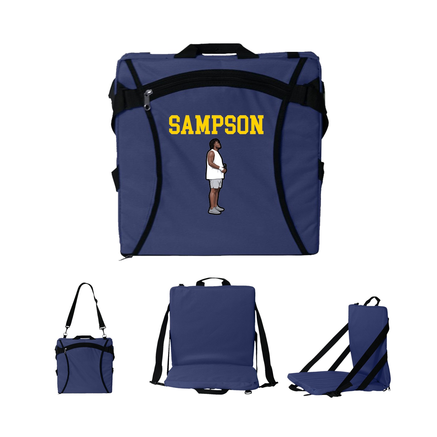 Folding Stadium Seat — Shirsey in Navy