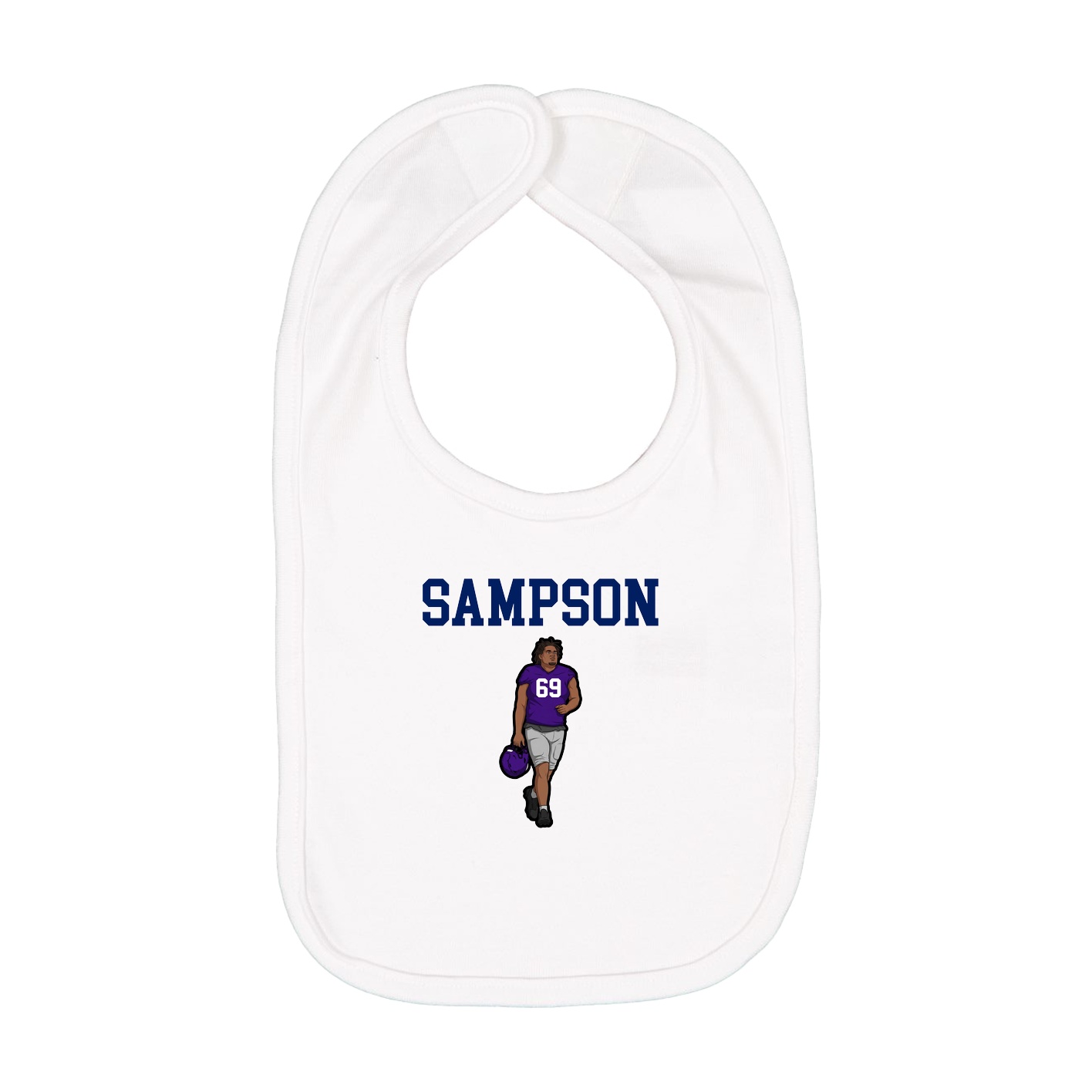 Infant Bib — Shirsey in White