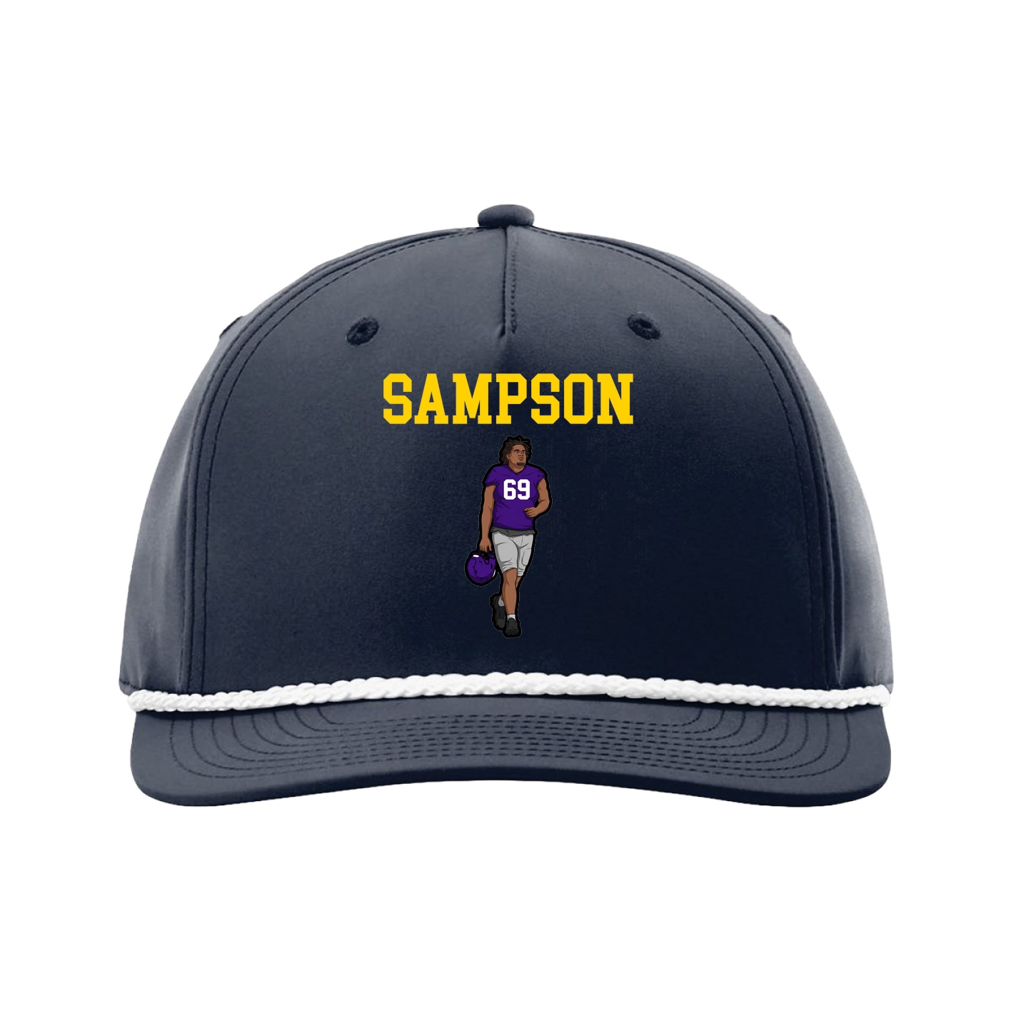 Five-Panel Classic Rope Cap — Shirsey in Navy