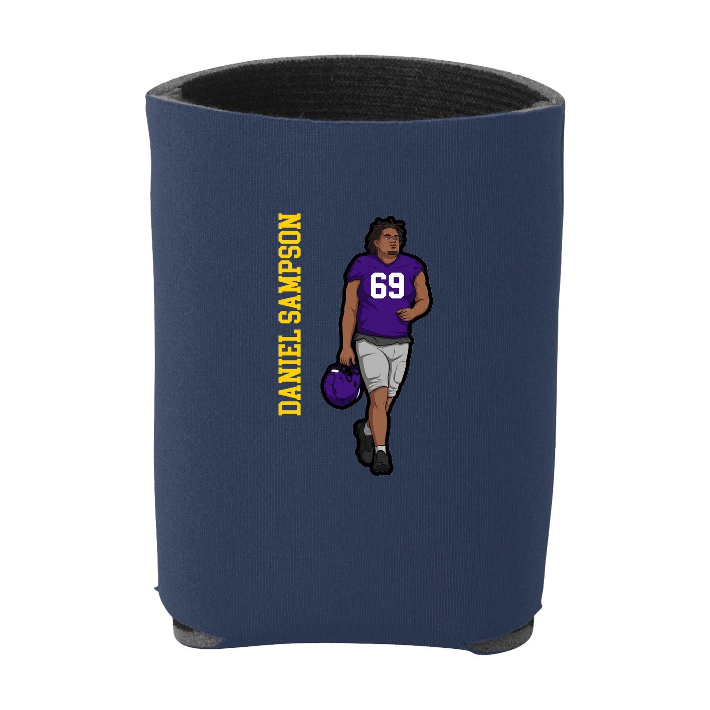 Can Holder — Name Vertical in Navy