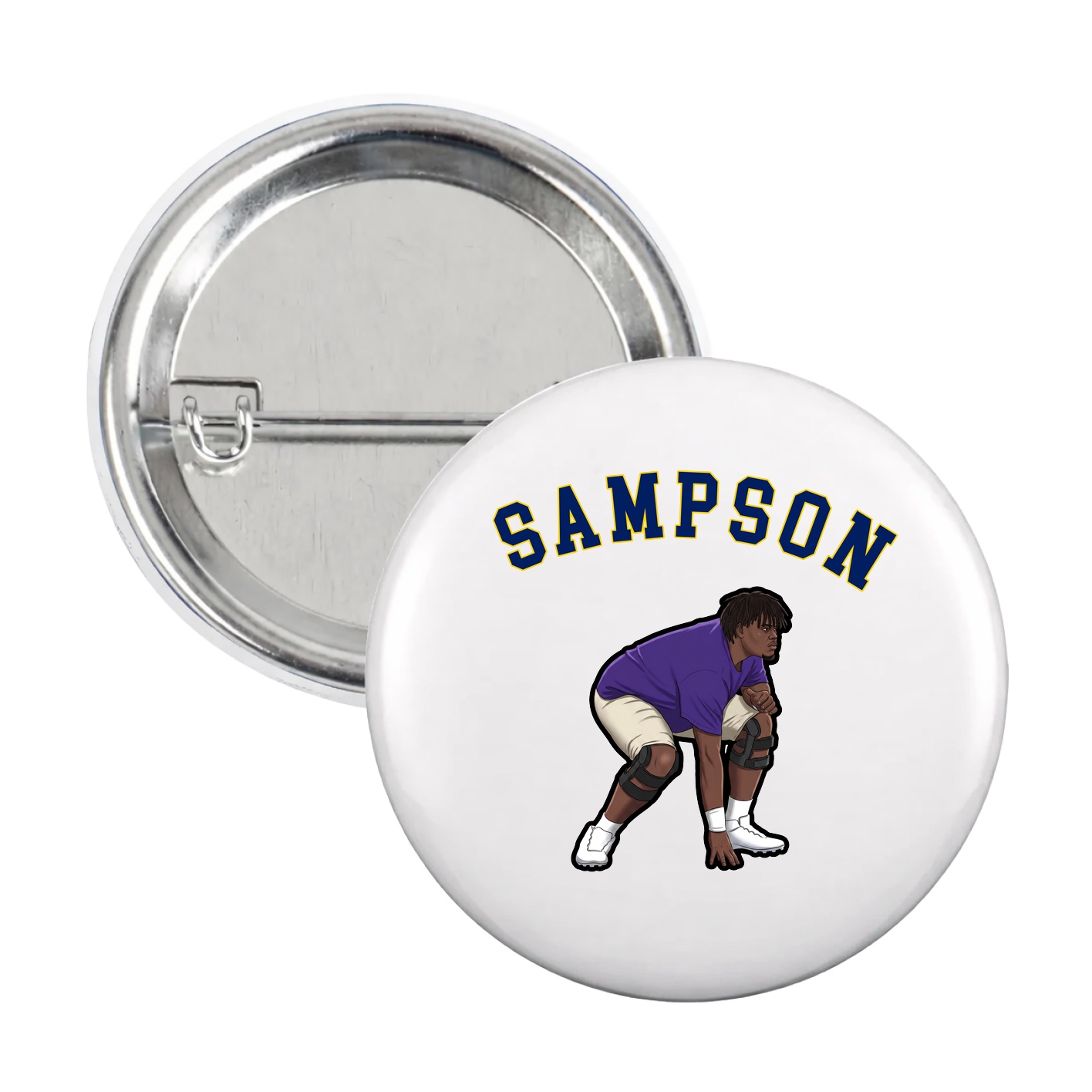 Game Day Button — Shirsey Arch in White