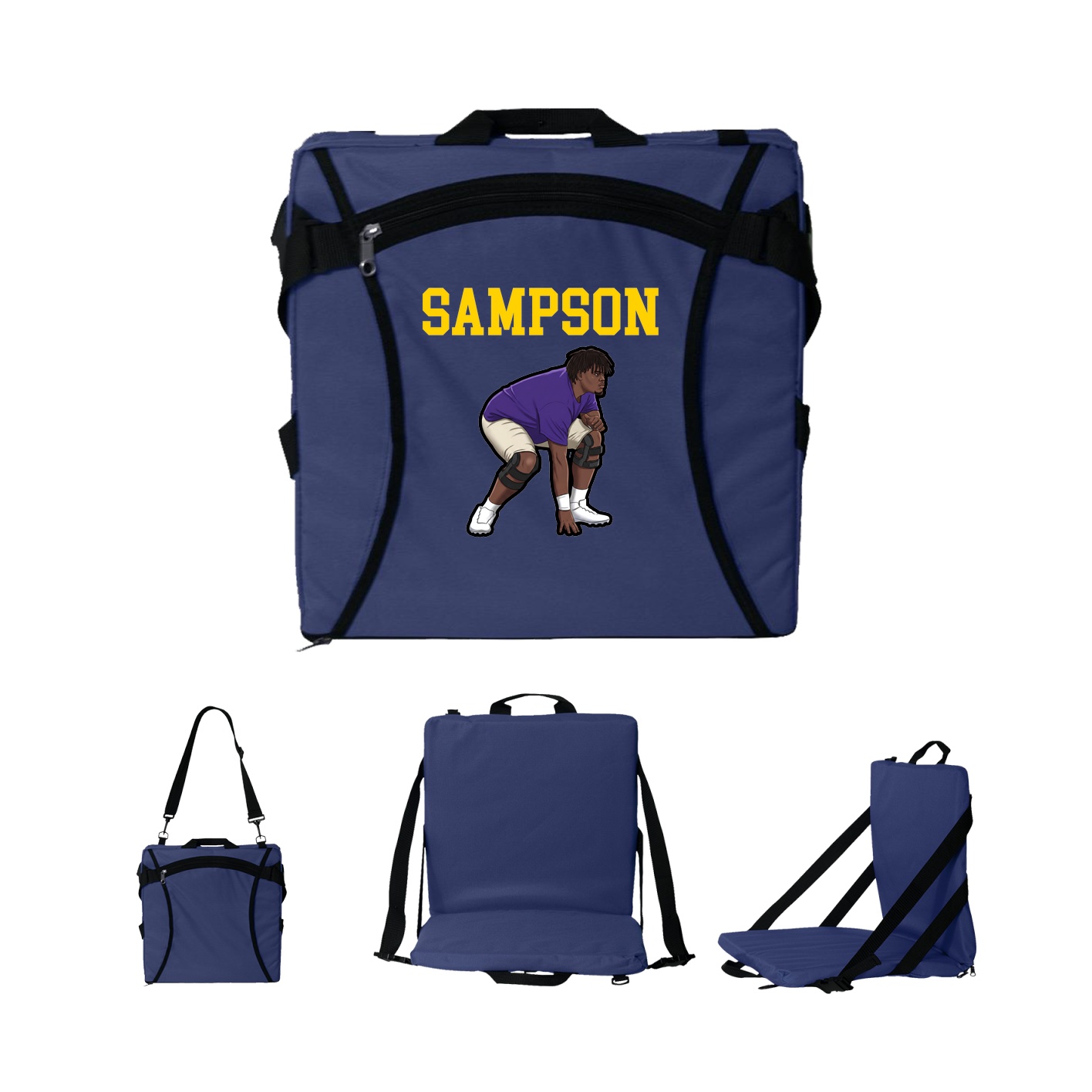Folding Stadium Seat — Shirsey in Navy