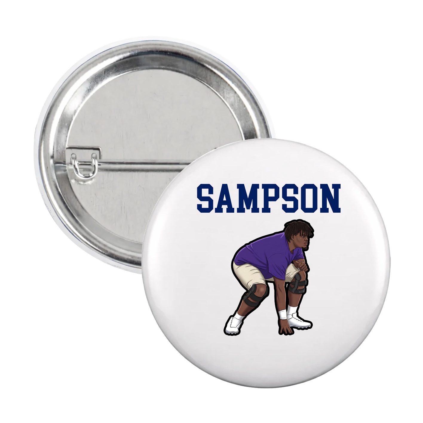Game Day Button — Shirsey in White