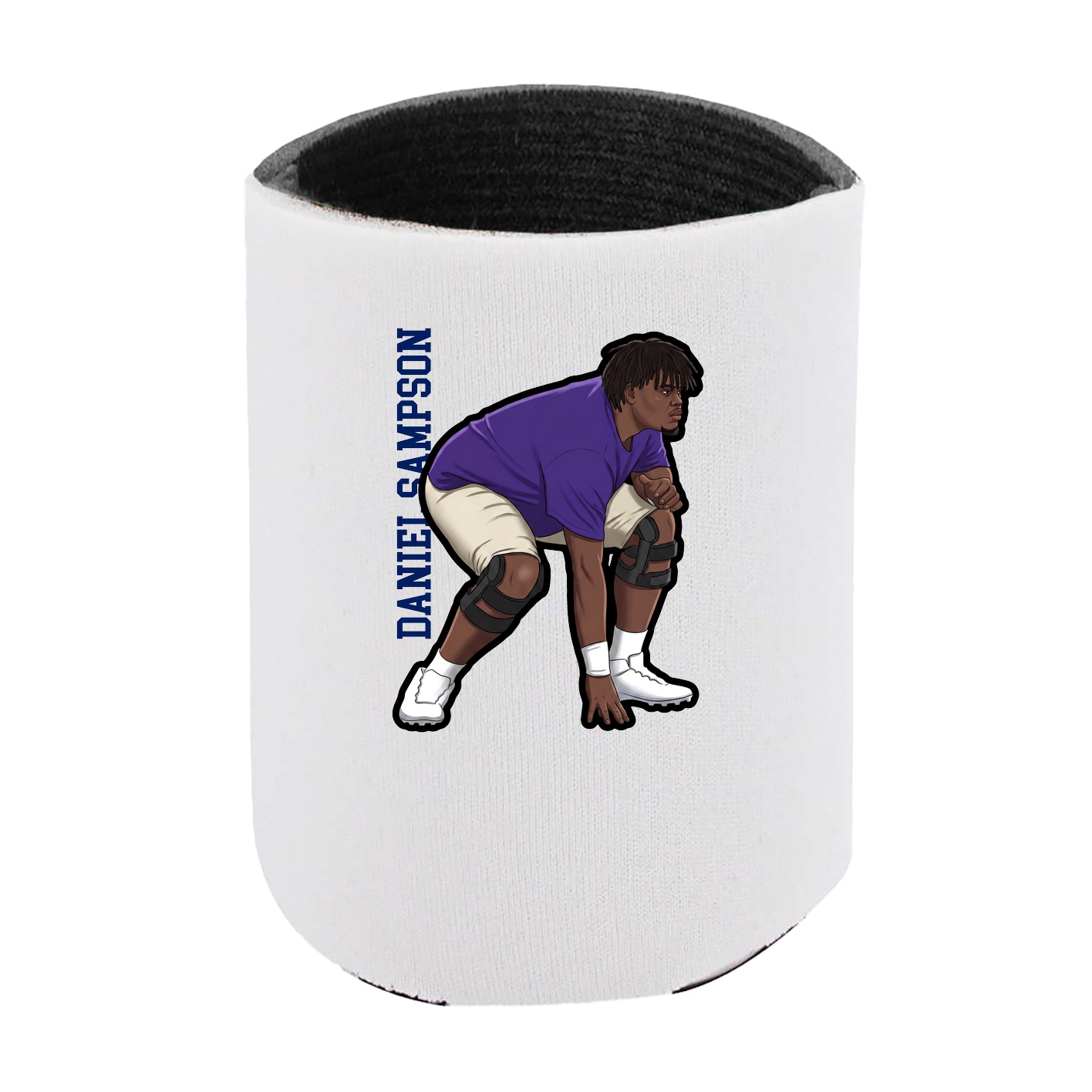Can Holder — Name Vertical in White