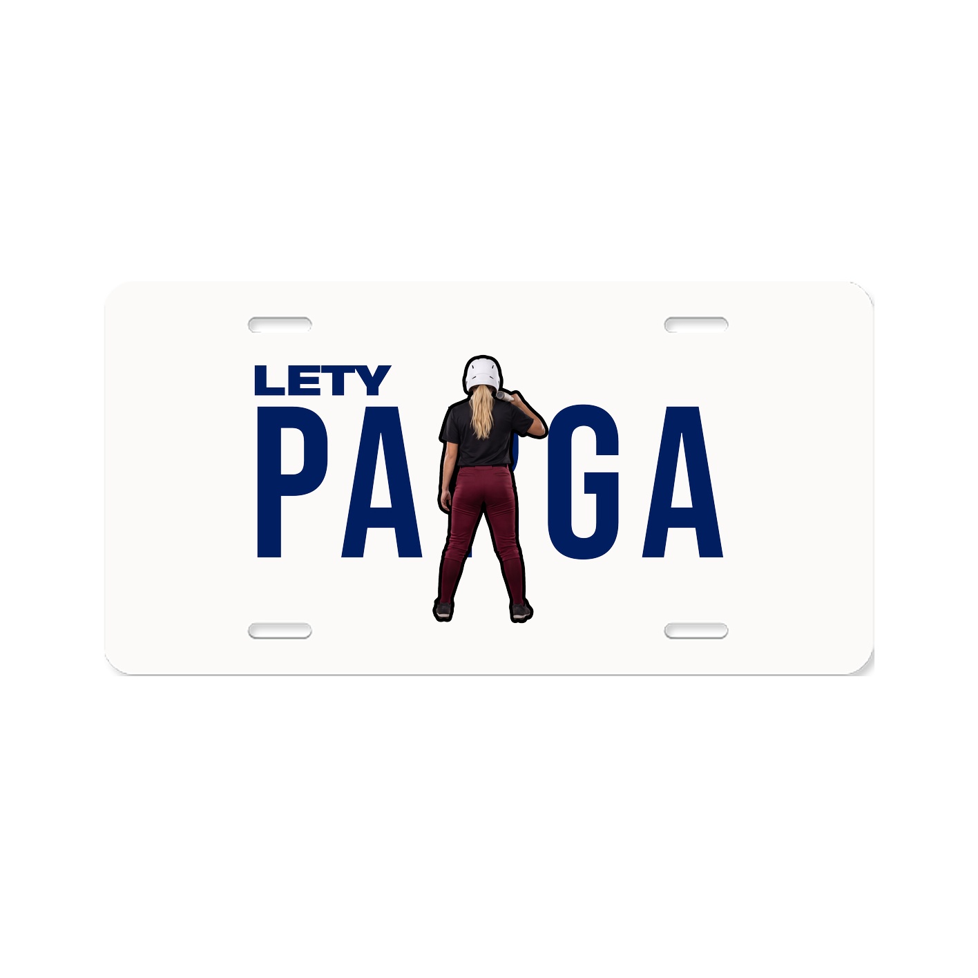 License Plate — Player Name in Classic