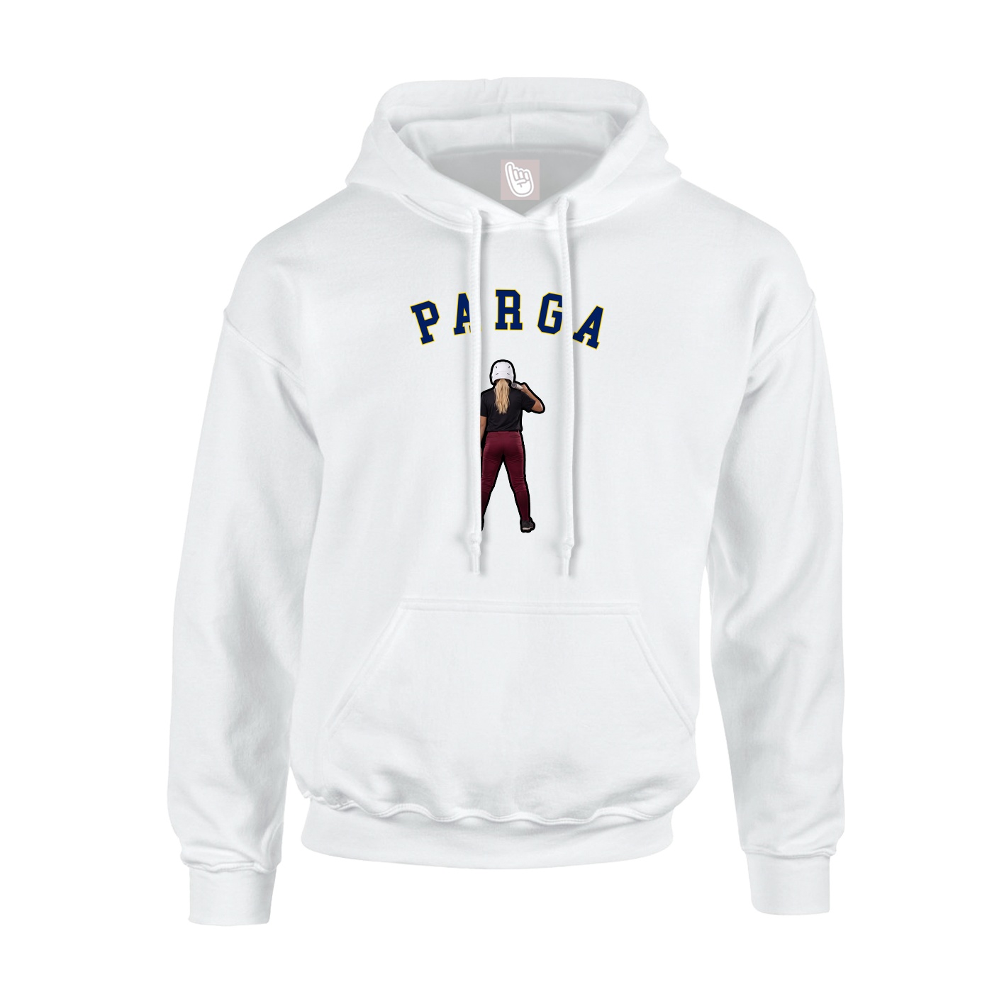Youth Hoodie — Shirsey Arch in White
