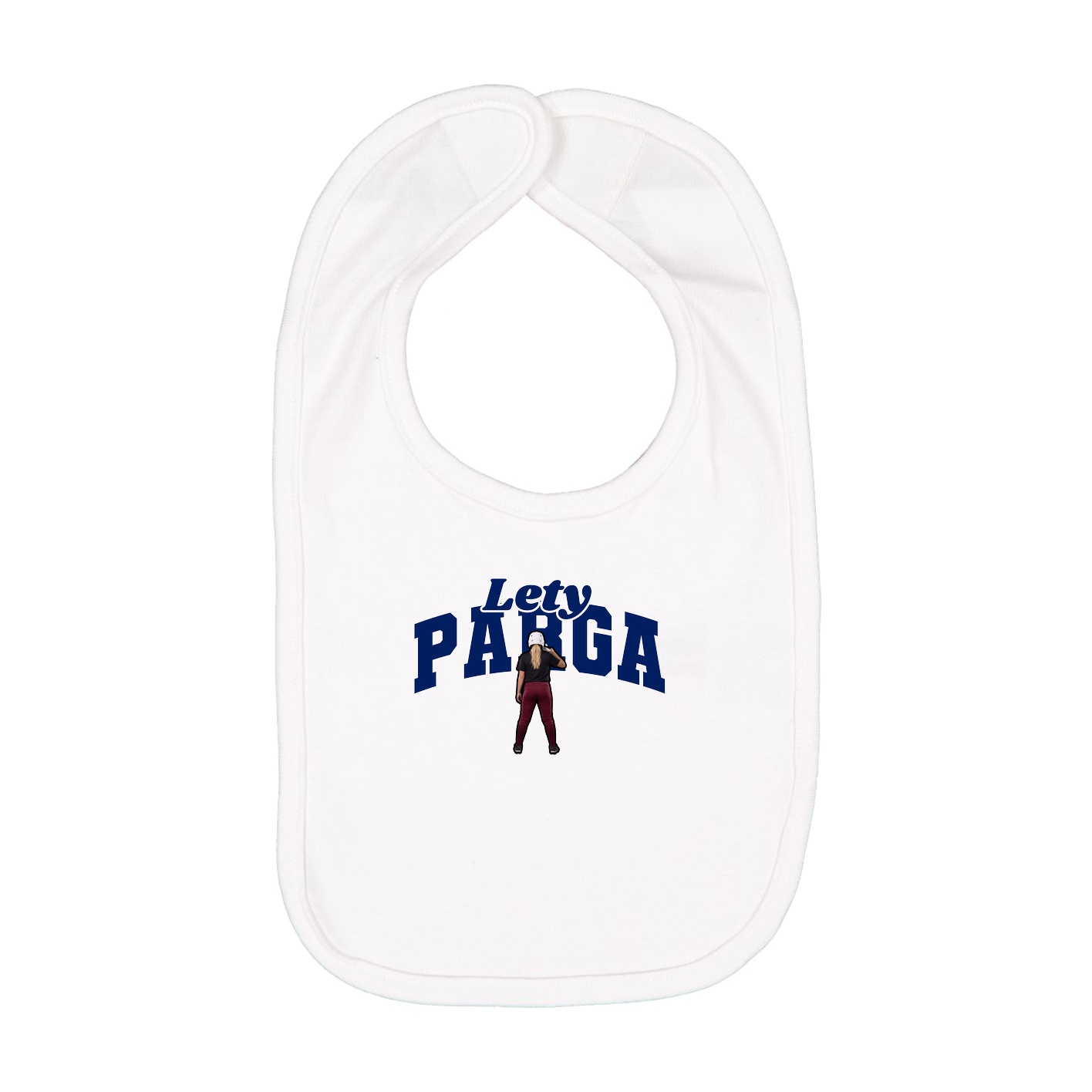 Infant Bib — Signature Arch in White