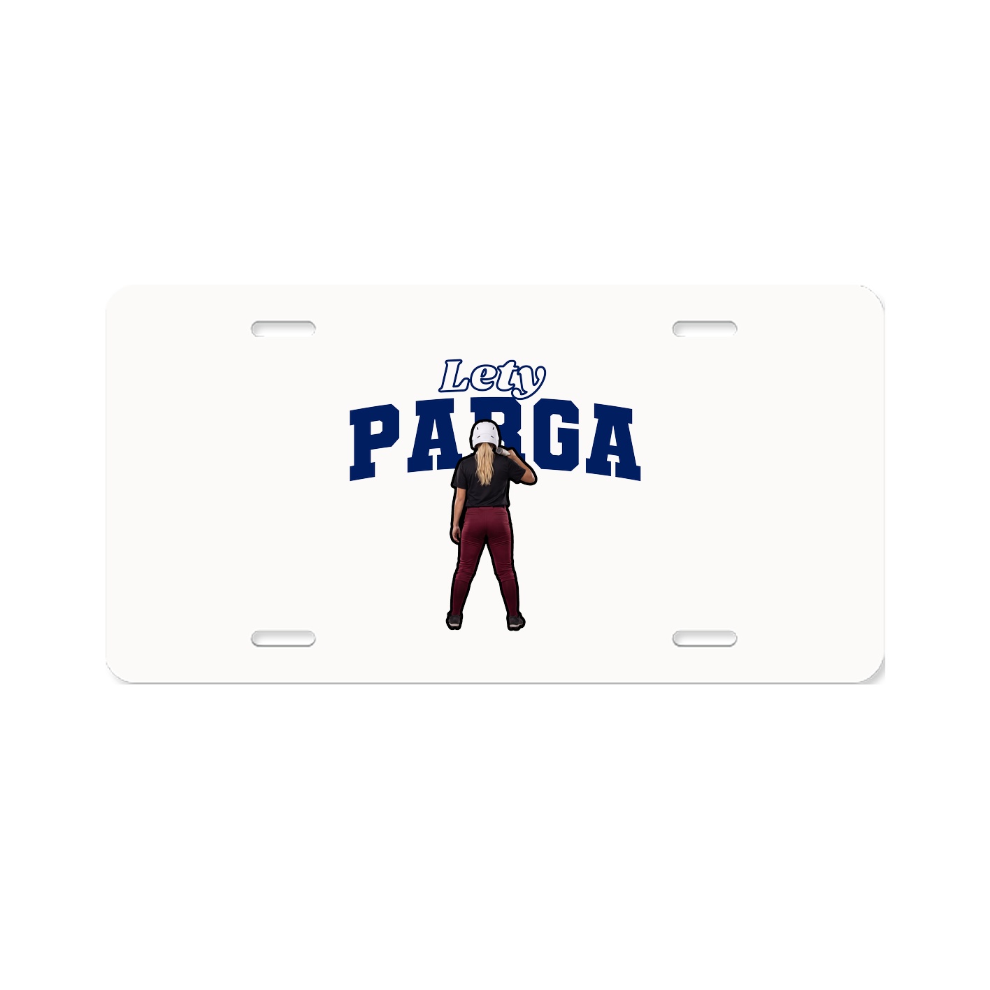 License Plate — Name Arch in Classic