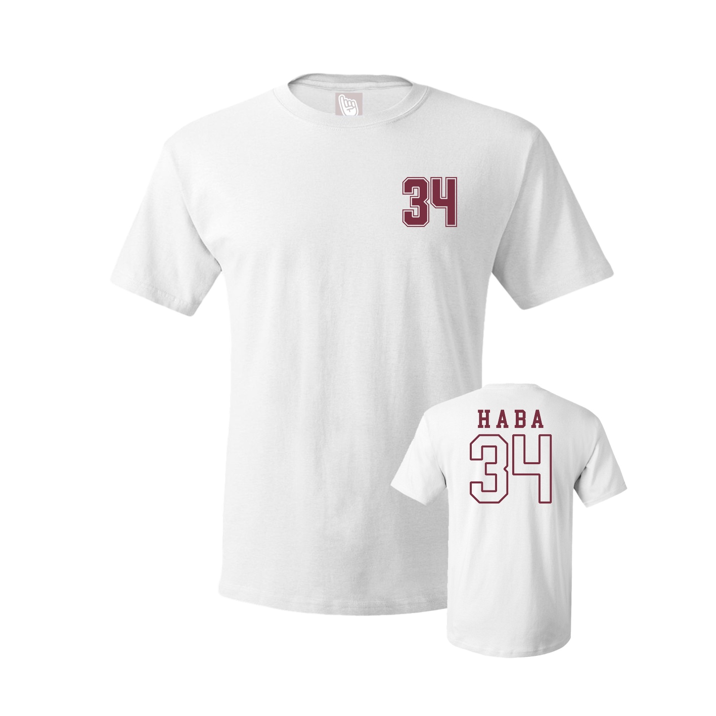 Youth Tee — Chest Back in White