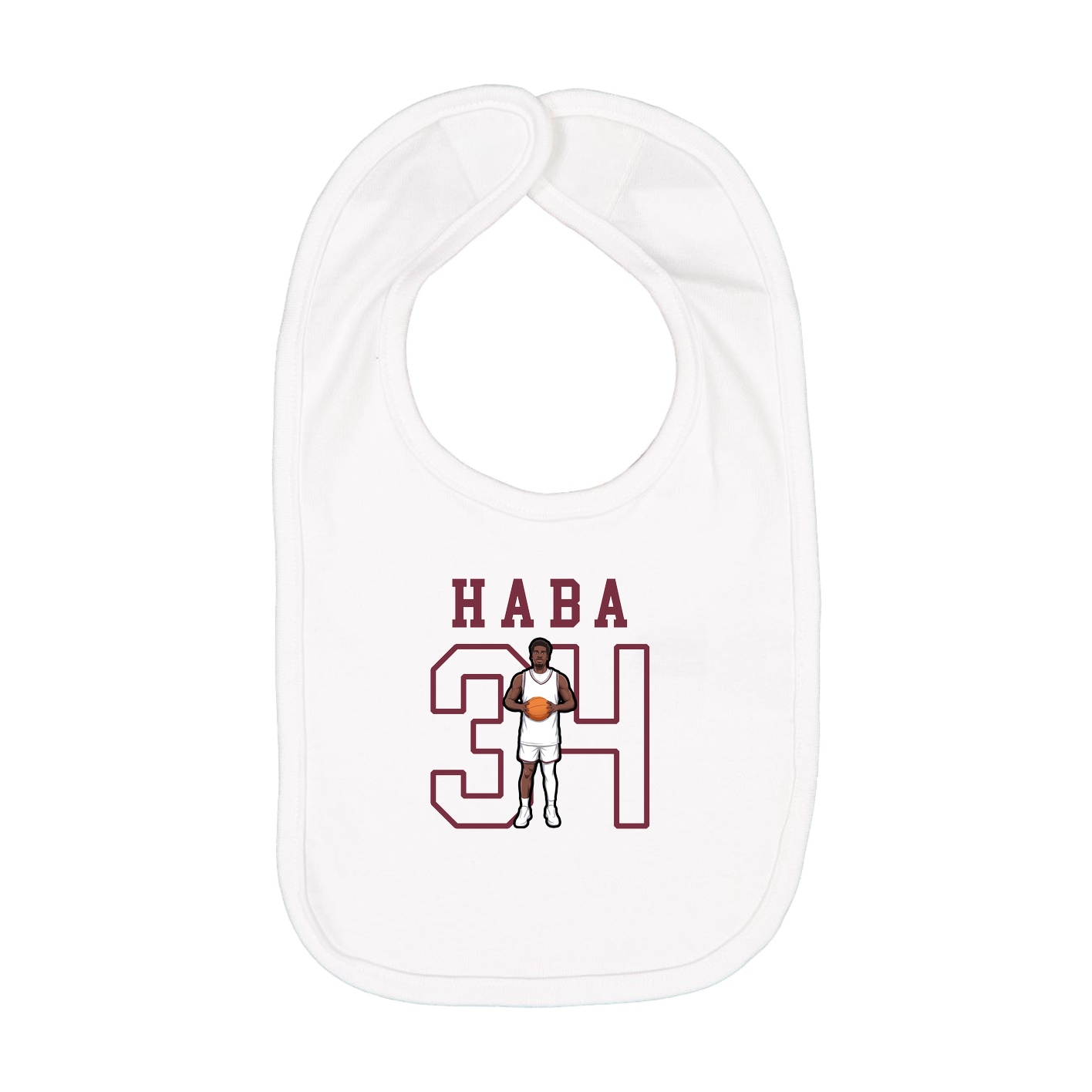Infant Bib — Shirsey in White