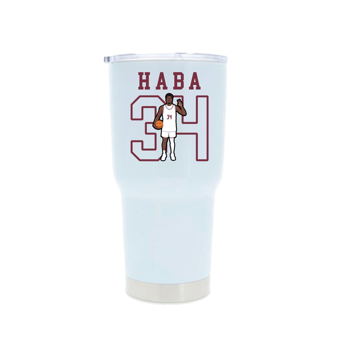 30oz Stainless Steel Tumbler — Shirsey in White