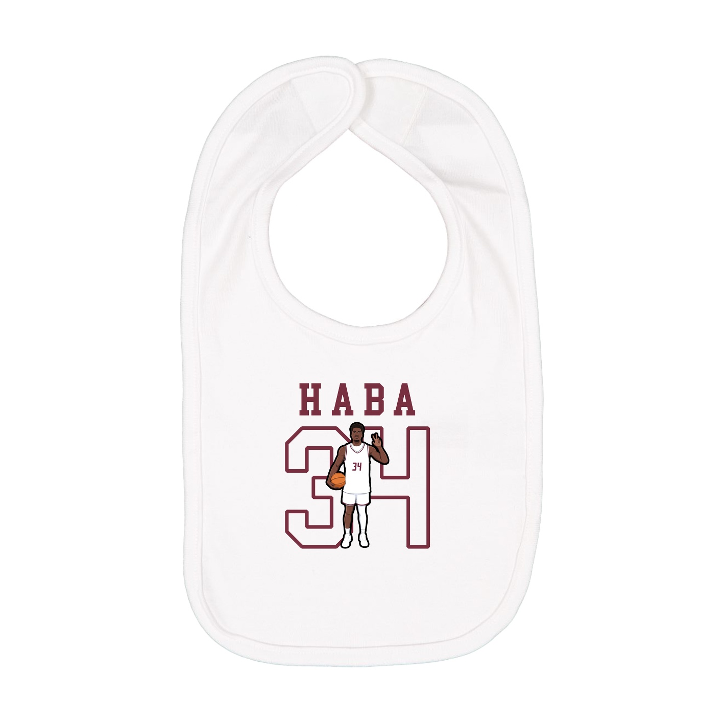 Infant Bib — Shirsey in White