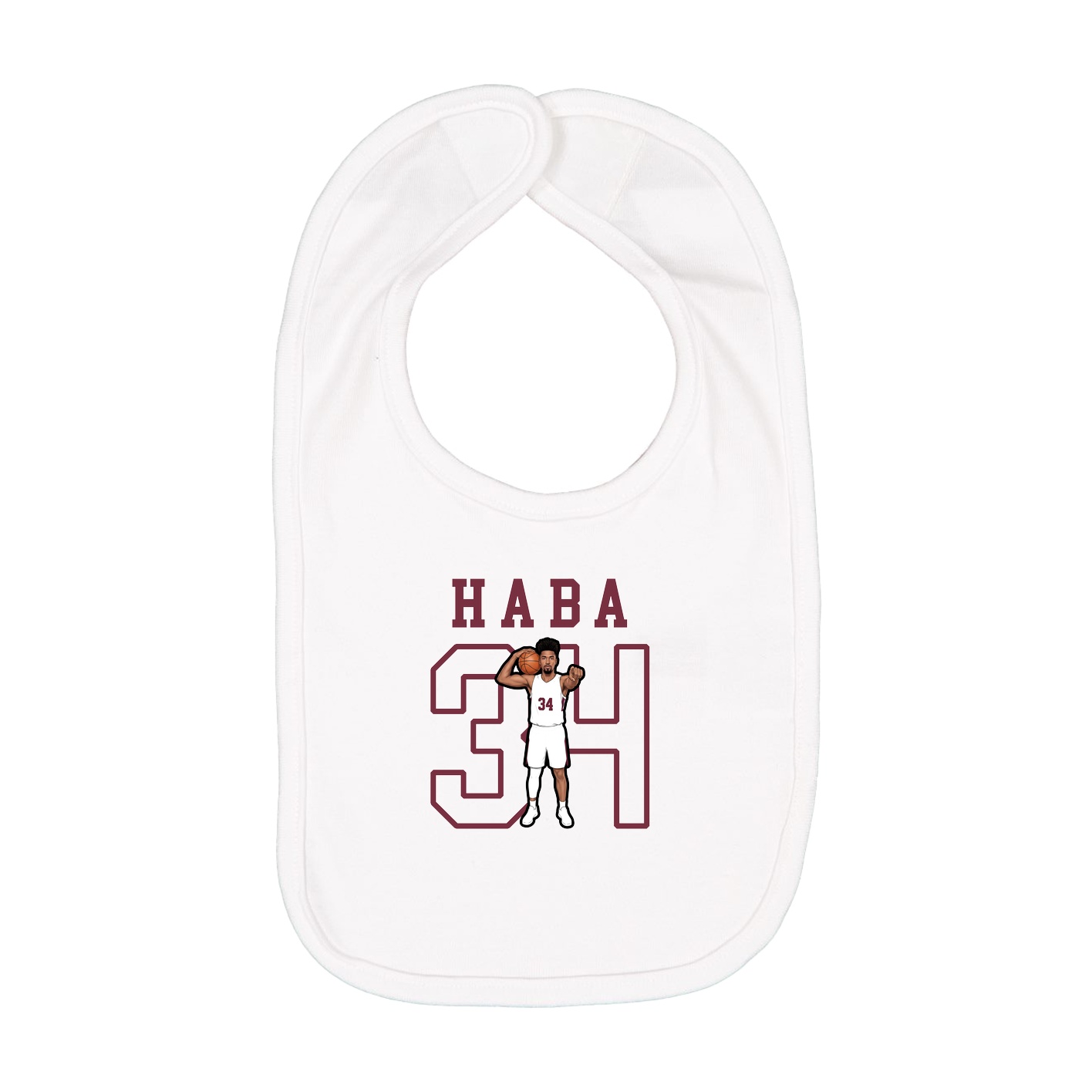 Infant Bib — Shirsey in White
