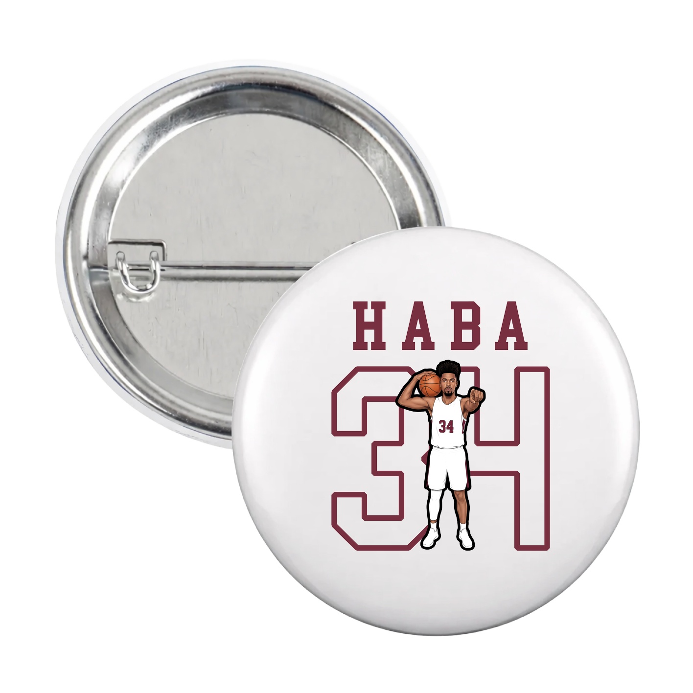 Game Day Button — Shirsey in White