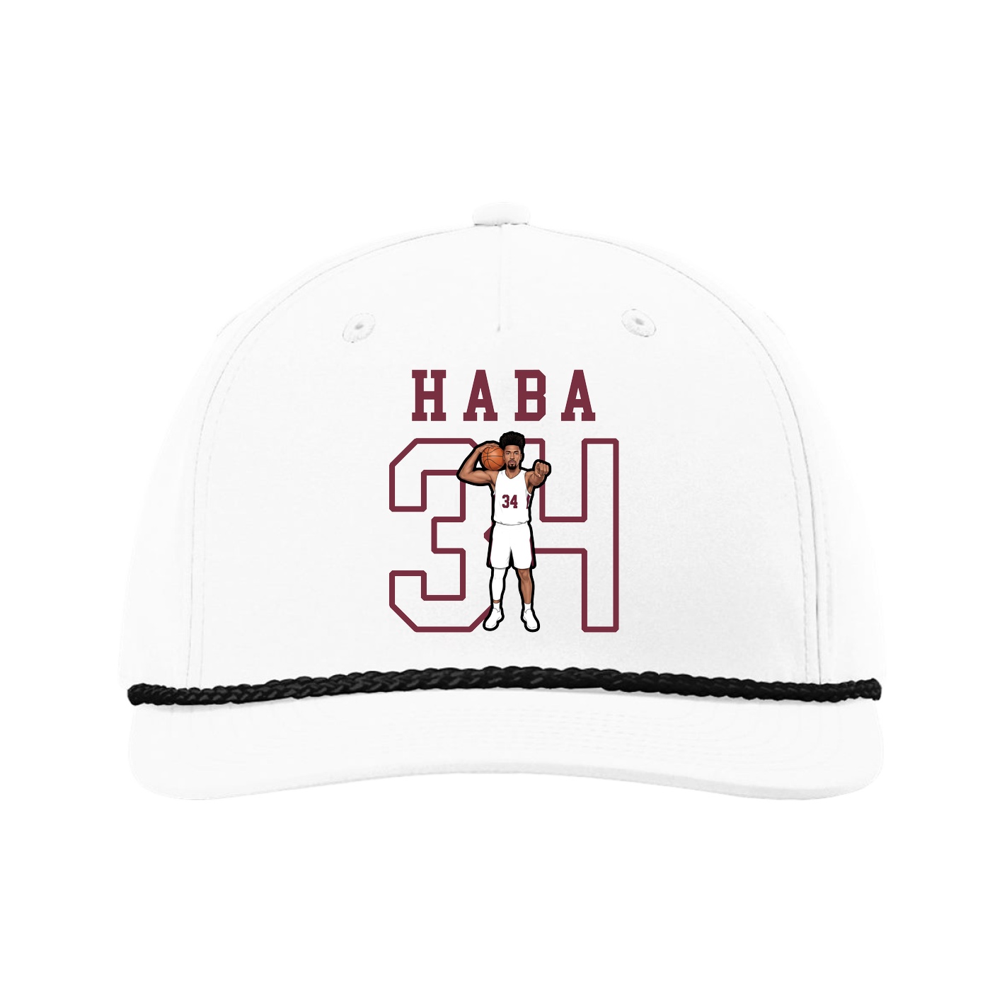 Five-Panel Classic Rope Cap — Shirsey in White