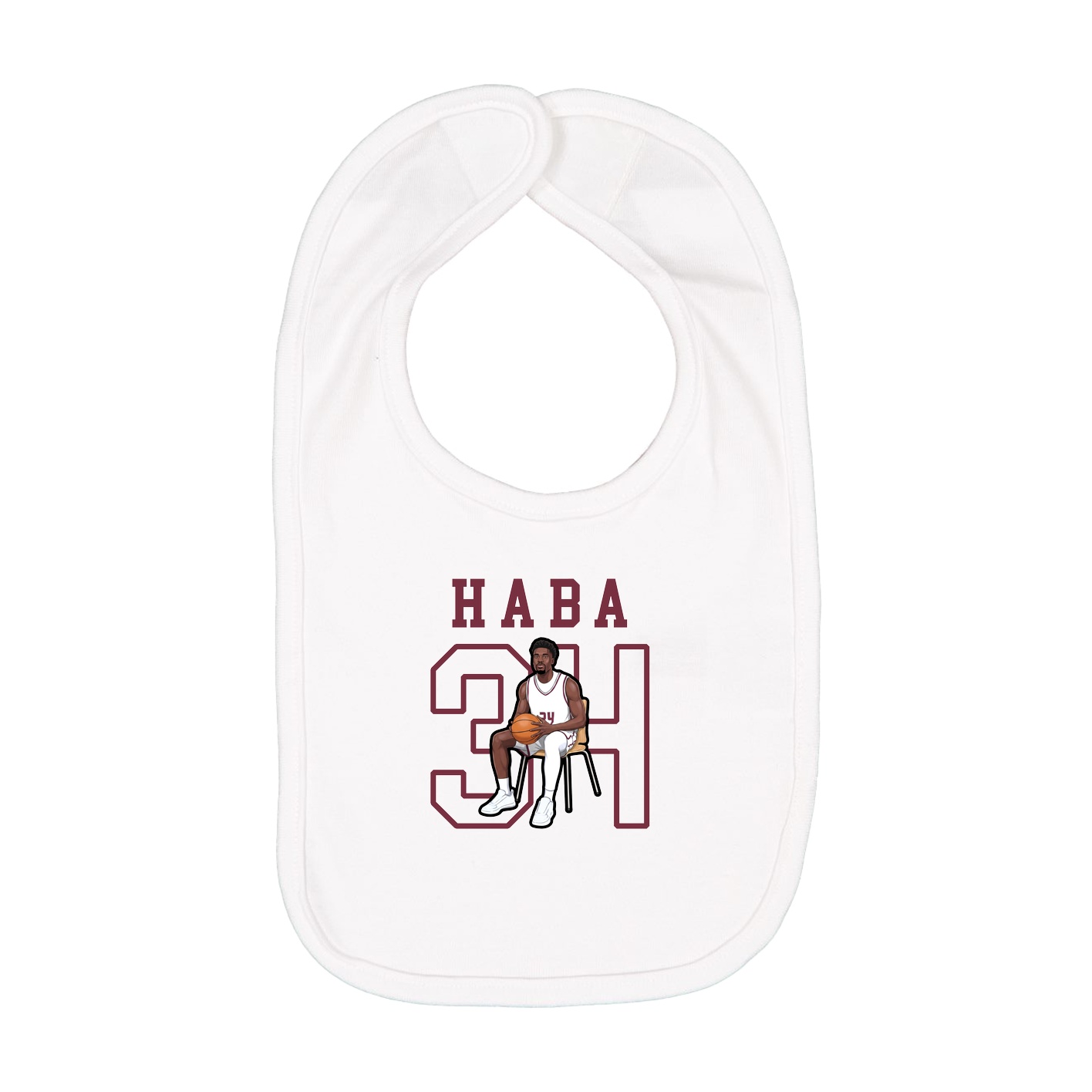Infant Bib — Shirsey in White
