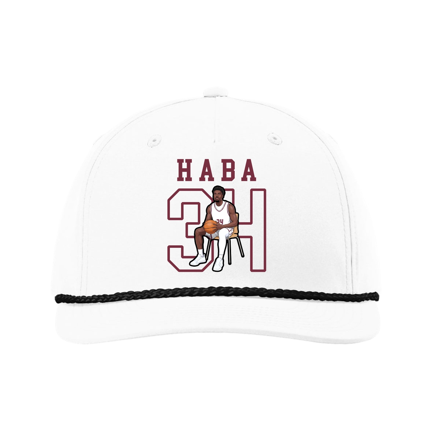 Five-Panel Classic Rope Cap — Shirsey in White