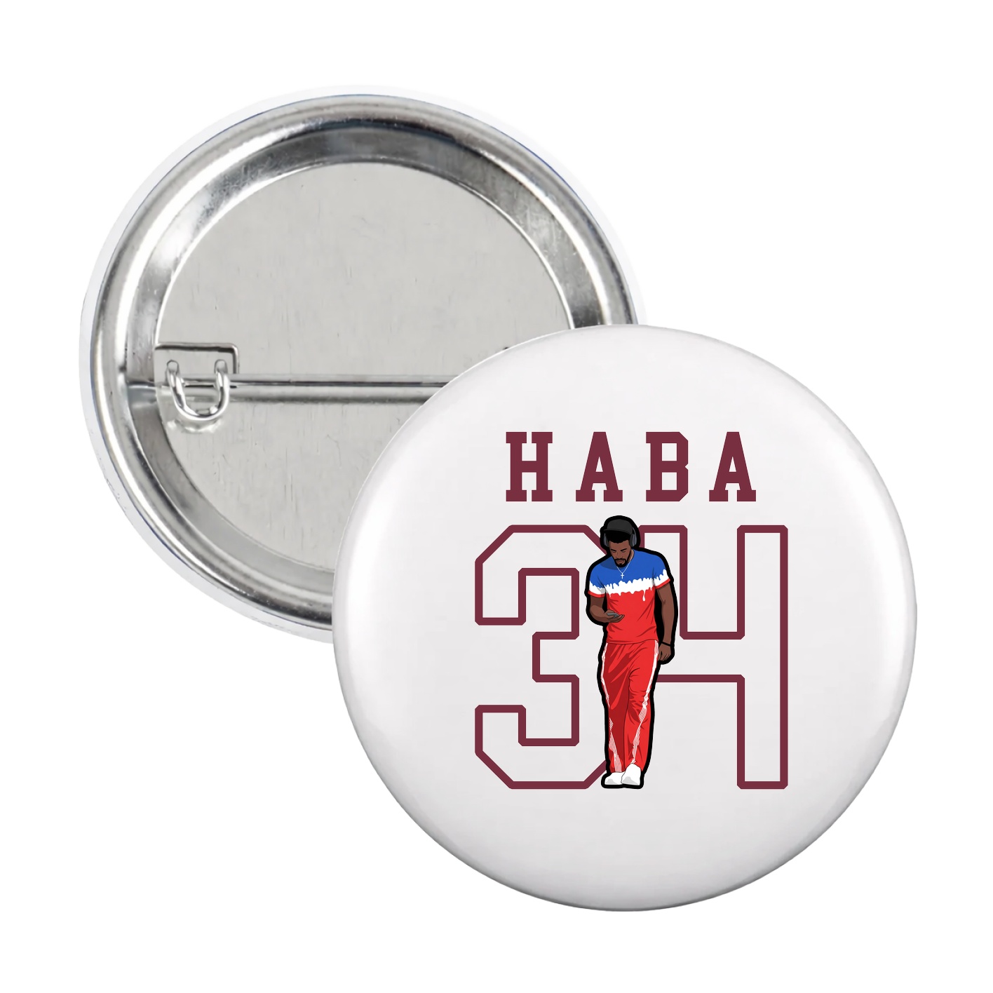 Game Day Button — Shirsey in White