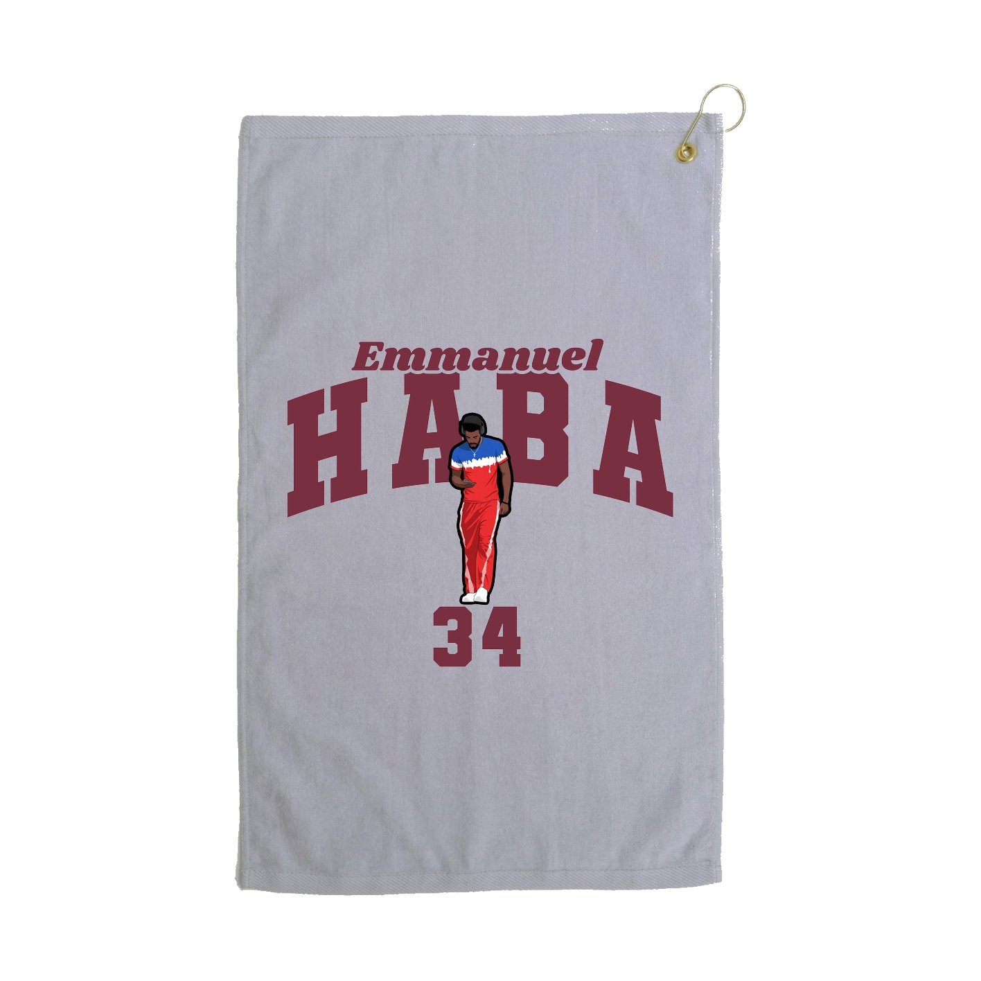 Golf Towel — Signature Arch in Grey
