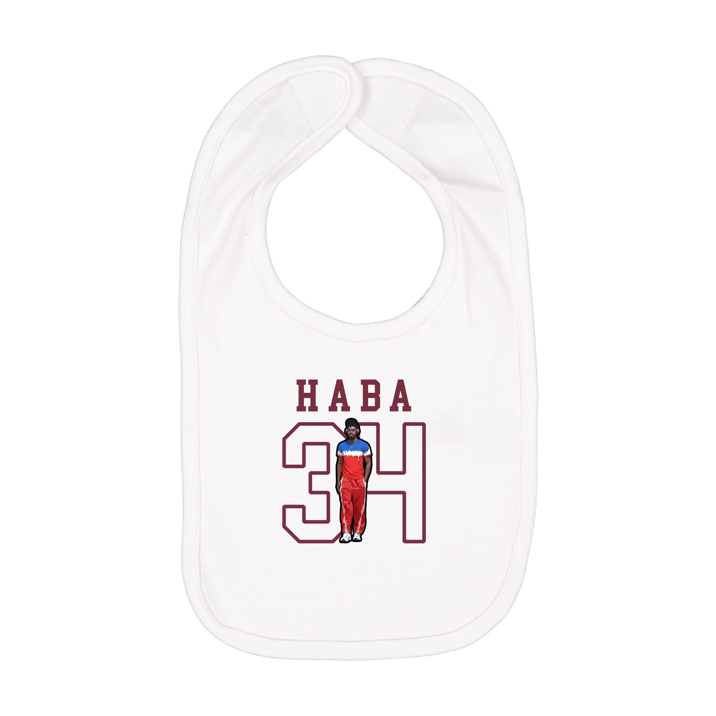 Infant Bib — Shirsey in White