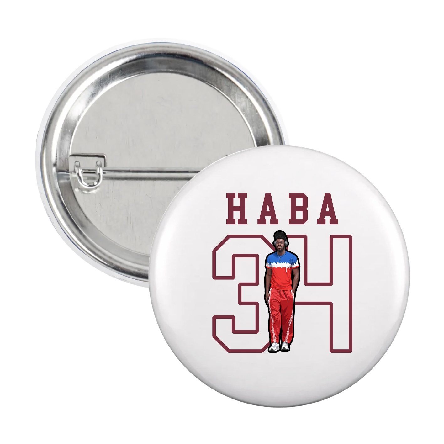 Game Day Button — Shirsey in White