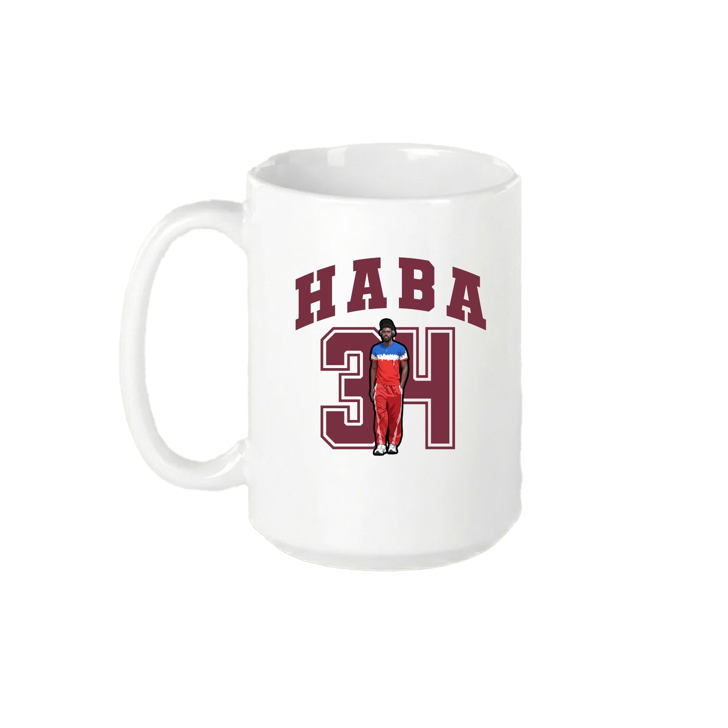 15oz Coffee Mug — Number in White