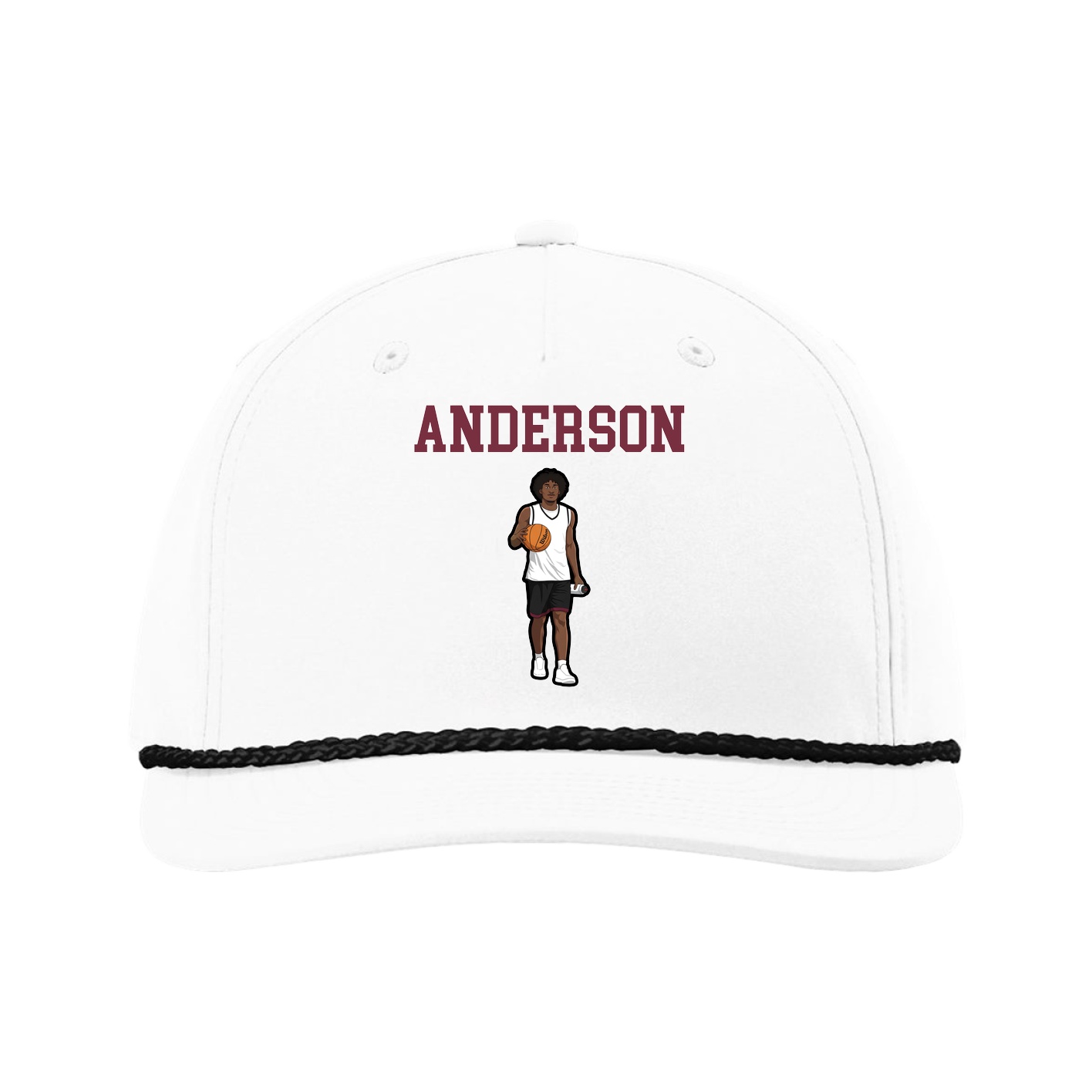Five-Panel Classic Rope Cap — Shirsey in White