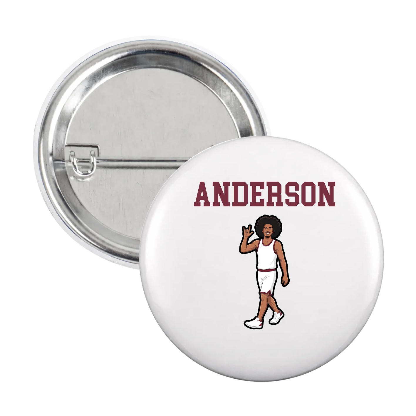 Game Day Button — Shirsey in White