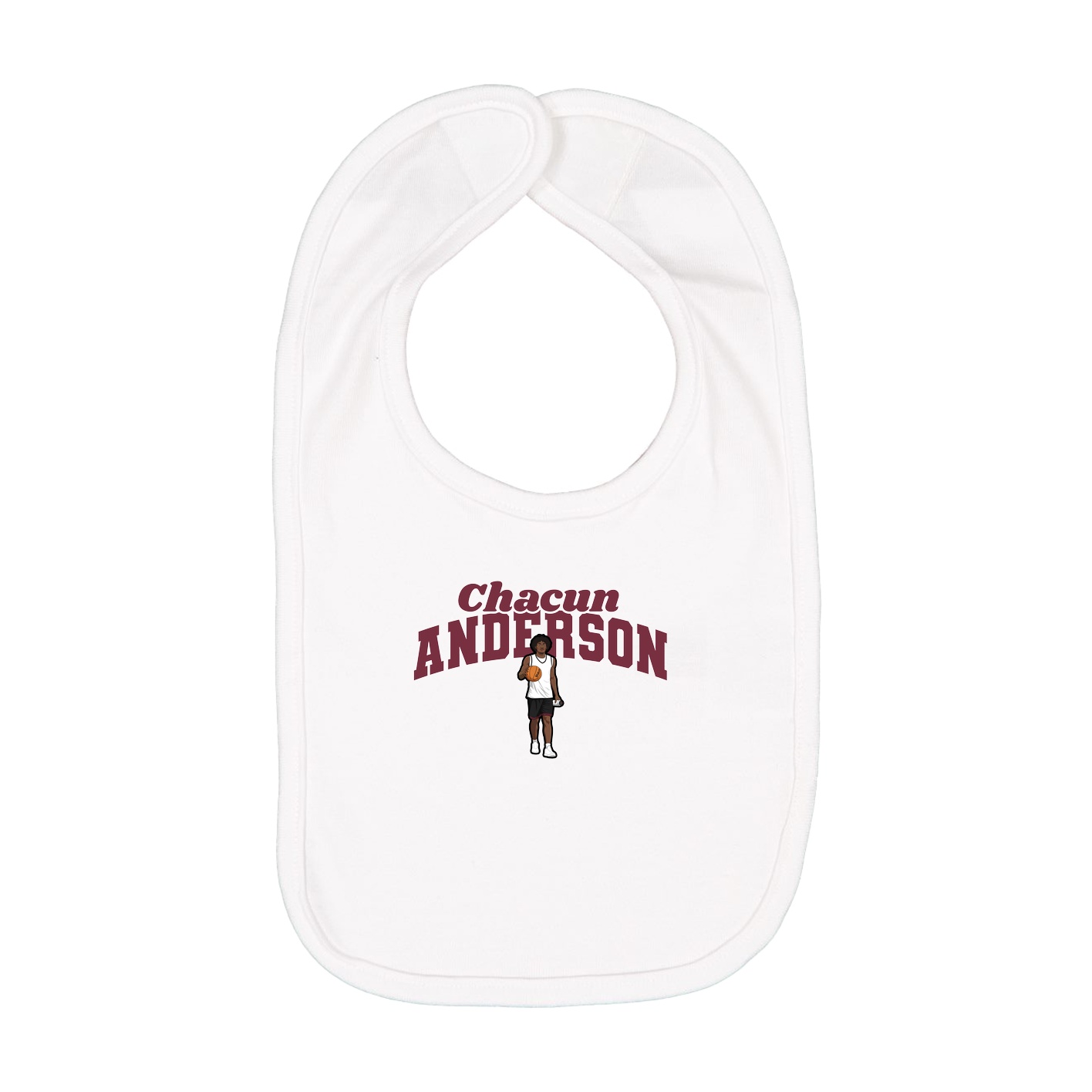 Infant Bib — Signature Arch in White