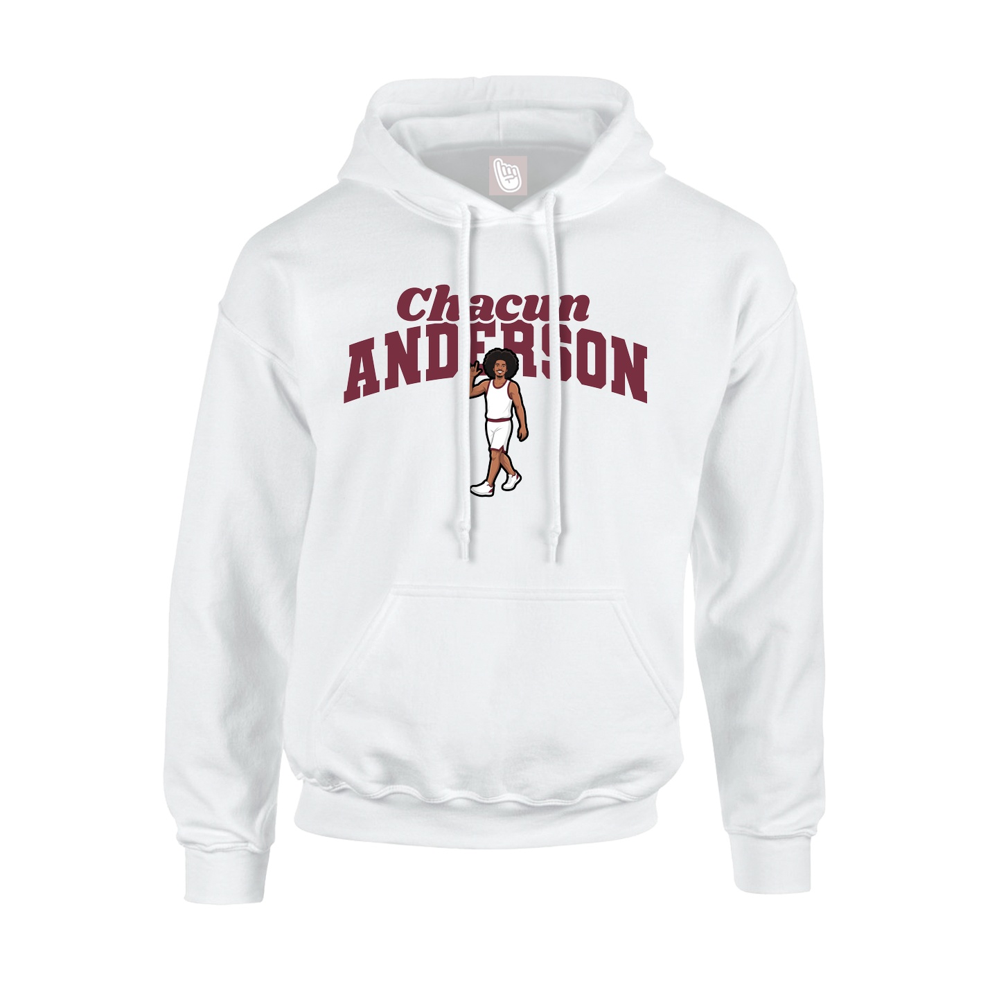 Hoodie — Signature Arch in White
