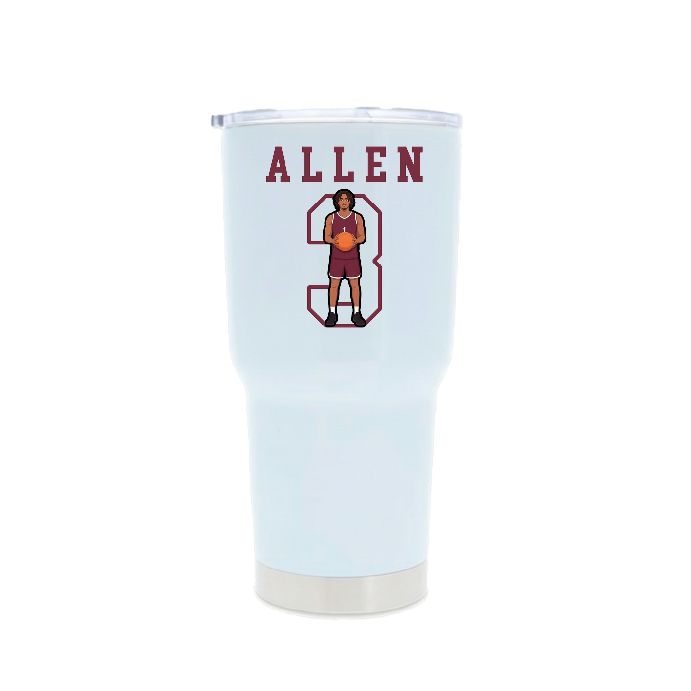 30oz Stainless Steel Tumbler — Shirsey in White