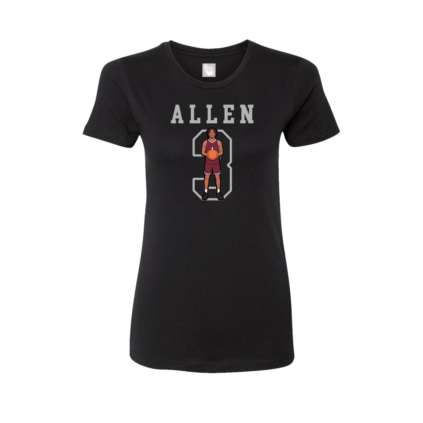 Fitted Women's Tee — Shirsey in Black