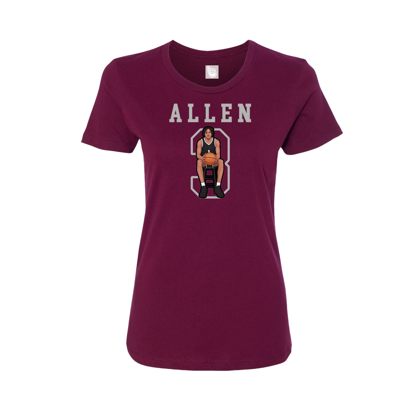 Fitted Women's Tee — Shirsey in Maroon