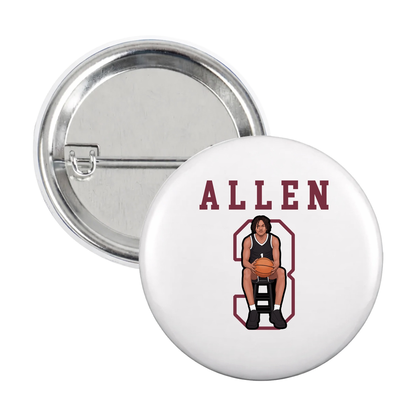 Game Day Button — Shirsey in White