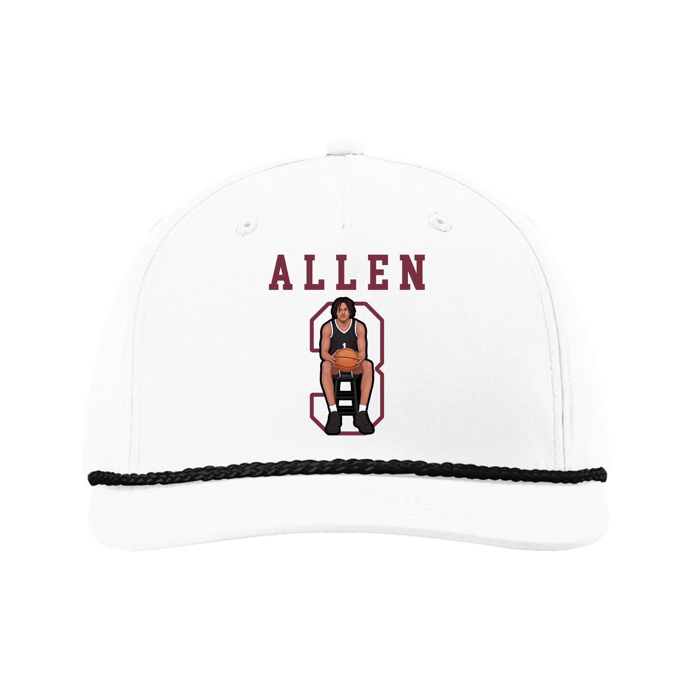 Five-Panel Classic Rope Cap — Shirsey in White