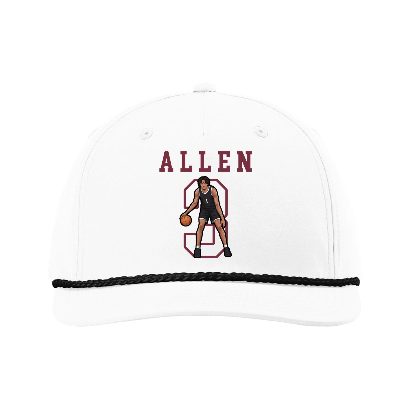 Five-Panel Classic Rope Cap — Shirsey in White